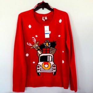 Cute XL Christmas Sweater, never worn! Could be your “ugly sweater” day apparel.